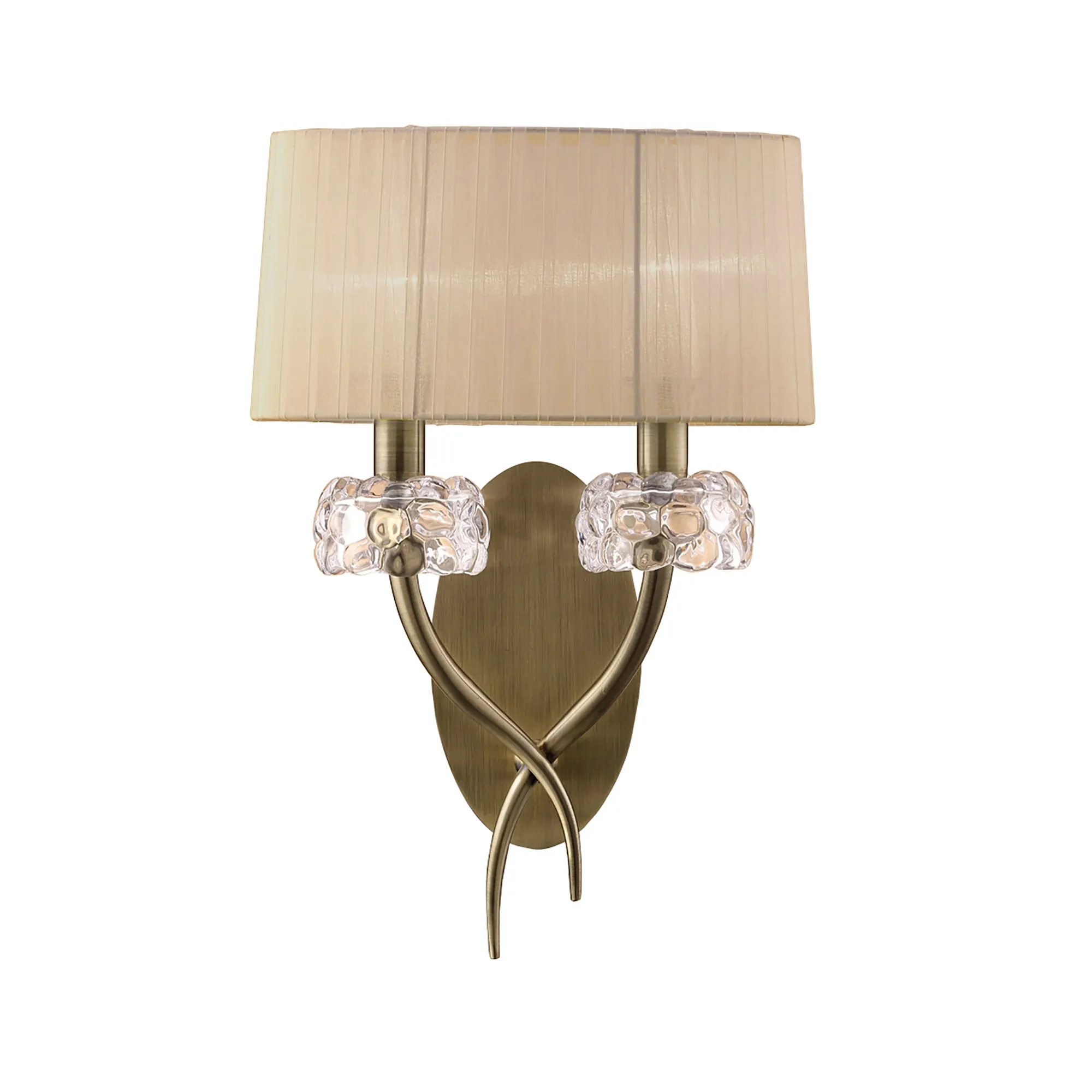 Loewe Antique Brass-Soft Bronze Wall Lights Mantra Armed Wall Lights